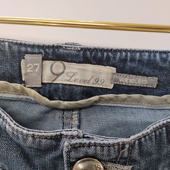 Apt. 9 Flared Jeans Size 27 Womens Medium Wash Blue - Picture 6 of 11